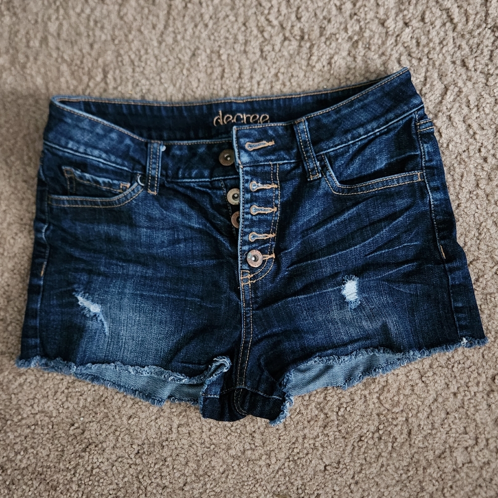 Decree Women's Blue Denim Shorts